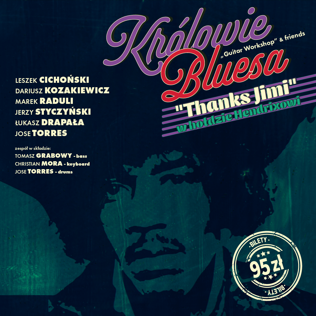 Grafika promująca koncert "Thanks Jimi"