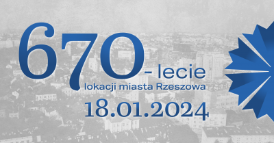 Grafika promująca 670 -lecie lokacji miasta Rzeszowa