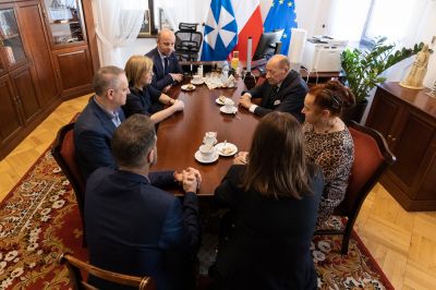 Władze Rzeszowa spotykają się z byłym prezydentem miasta Tadeuszem Ferencem, fot. Grzegorz Bukała/Urząd Miasta Rzeszowa