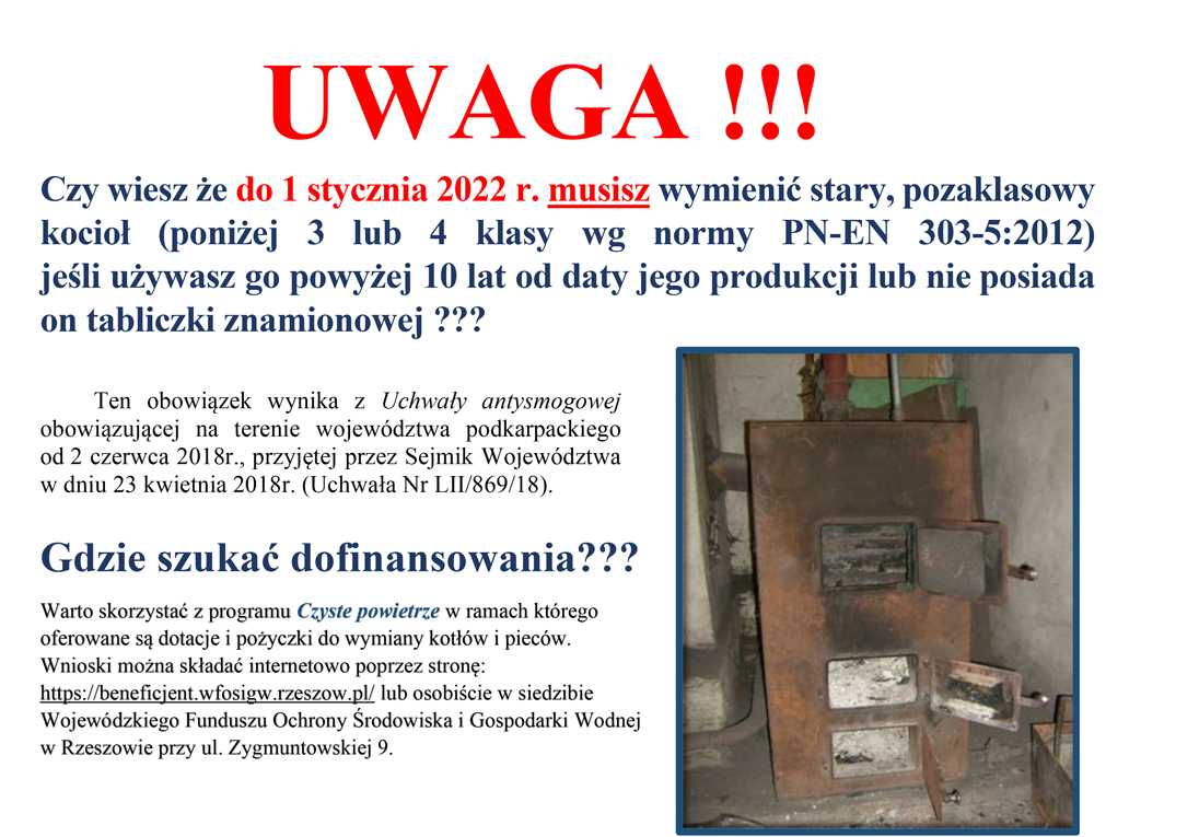 Ulotka informacyjna