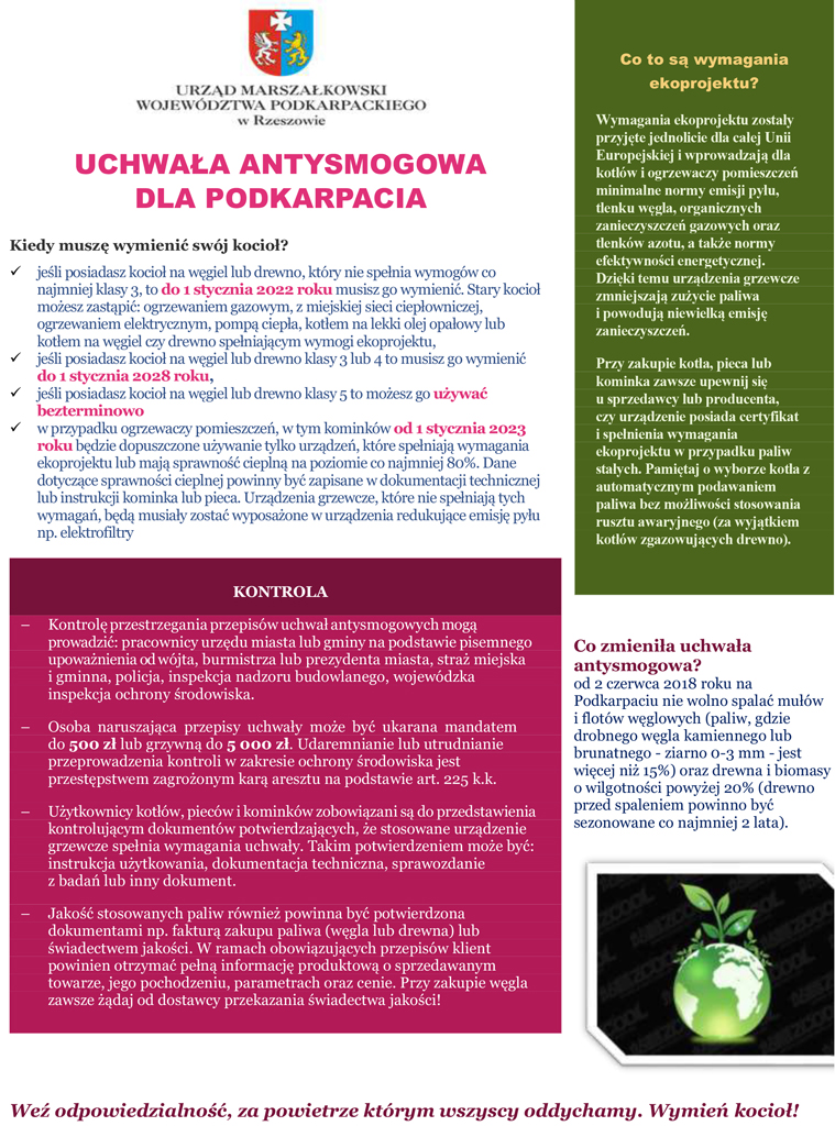 Ulotka informacyjna