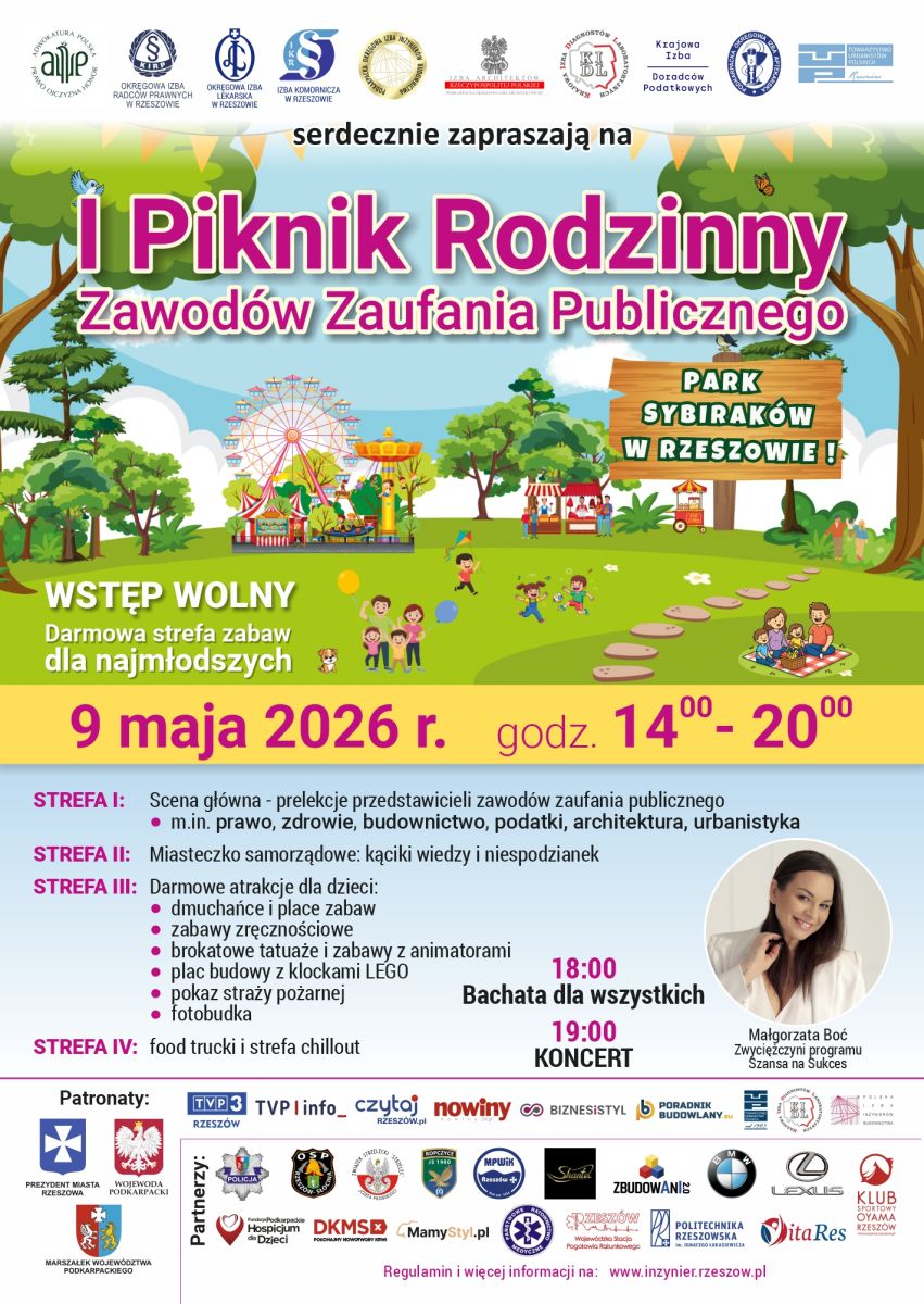 plakat promujący piknik rodzinny