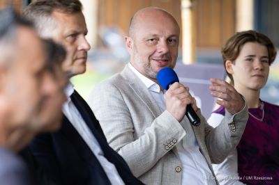 zdjęcie z konferencji prasowej Rzeszów Bike Festival, fot. Grzegorz Bukała, Urząd Miasta Rzeszowa