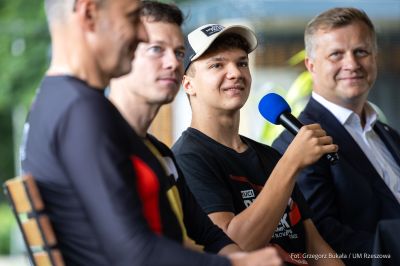 zdjęcie z konferencji prasowej Rzeszów Bike Festival, fot. Grzegorz Bukała, Urząd Miasta Rzeszowa