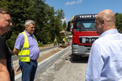 zdjęcie z budowy nowego odcinka drogi, który połączy al. Krzyżanowskiego z ul. Wieniawskiego w Rzeszowie, fot. Grzegorz Bukała, Urząd Miasta Rzeszowa