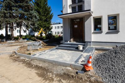 zdjęcie z prac budowlanych w Zespole Szk&oacute;ł Elektronicznych przy ul. Hetmańskiej w Rzeszowie, fot. Grzegorz Bukała, Urząd Miasta Rzeszowa