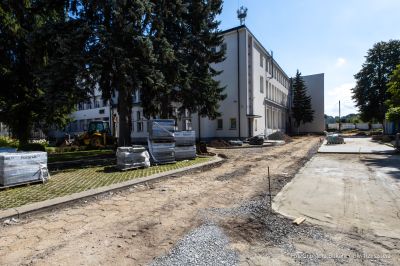 zdjęcie z prac budowlanych w Zespole Szk&oacute;ł Elektronicznych przy ul. Hetmańskiej w Rzeszowie, fot. Grzegorz Bukała, Urząd Miasta Rzeszowa