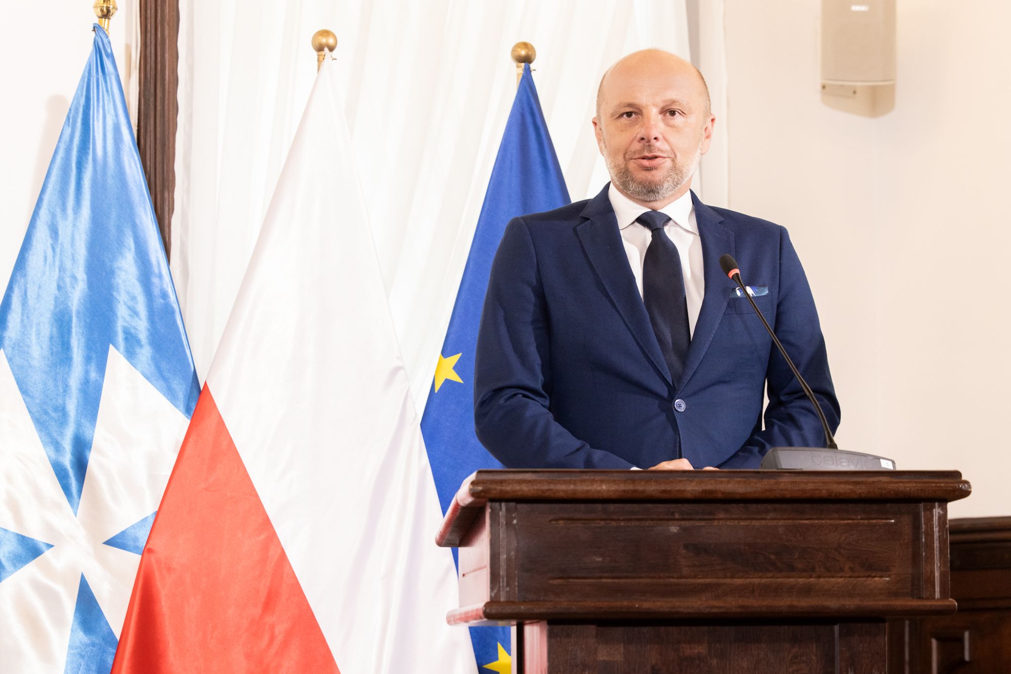 zdjęcie z konferencji prasowej dotyczącej relokacji wojska w Rzeszowie, fot. Grzegorz Bukała, Urząd Miasta Rzeszowa