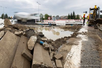 zdjęcie z konferencji prasowej dotyczącej łącznika ul. Krzyżanowskiego z ul. Wieniawskiego, fot. Grzegorz Bukała, Urząd Miasta Rzeszowa