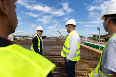 zdjęcie z terenu budowy Wisłokostrady, fot. Grzegorz Bukała, Urząd Miasta Rzeszowa