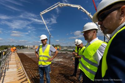 zdjęcie z terenu budowy Wisłokostrady, fot. Grzegorz Bukała, Urząd Miasta Rzeszowa