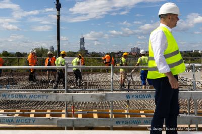 zdjęcie z terenu budowy Wisłokostrady, fot. Grzegorz Bukała, Urząd Miasta Rzeszowa