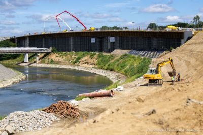 zdjęcie z terenu budowy Wisłokostrady, fot. Grzegorz Bukała, Urząd Miasta Rzeszowa