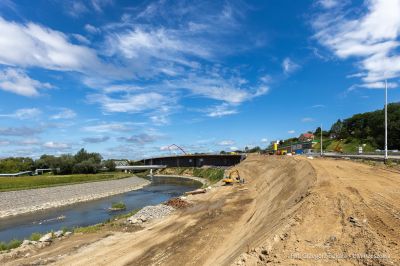 zdjęcie z terenu budowy Wisłokostrady, fot. Grzegorz Bukała, Urząd Miasta Rzeszowa