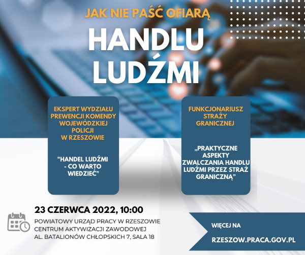 Plakat wydarzenia Jak nie paść ofiarą handlu ludźmi