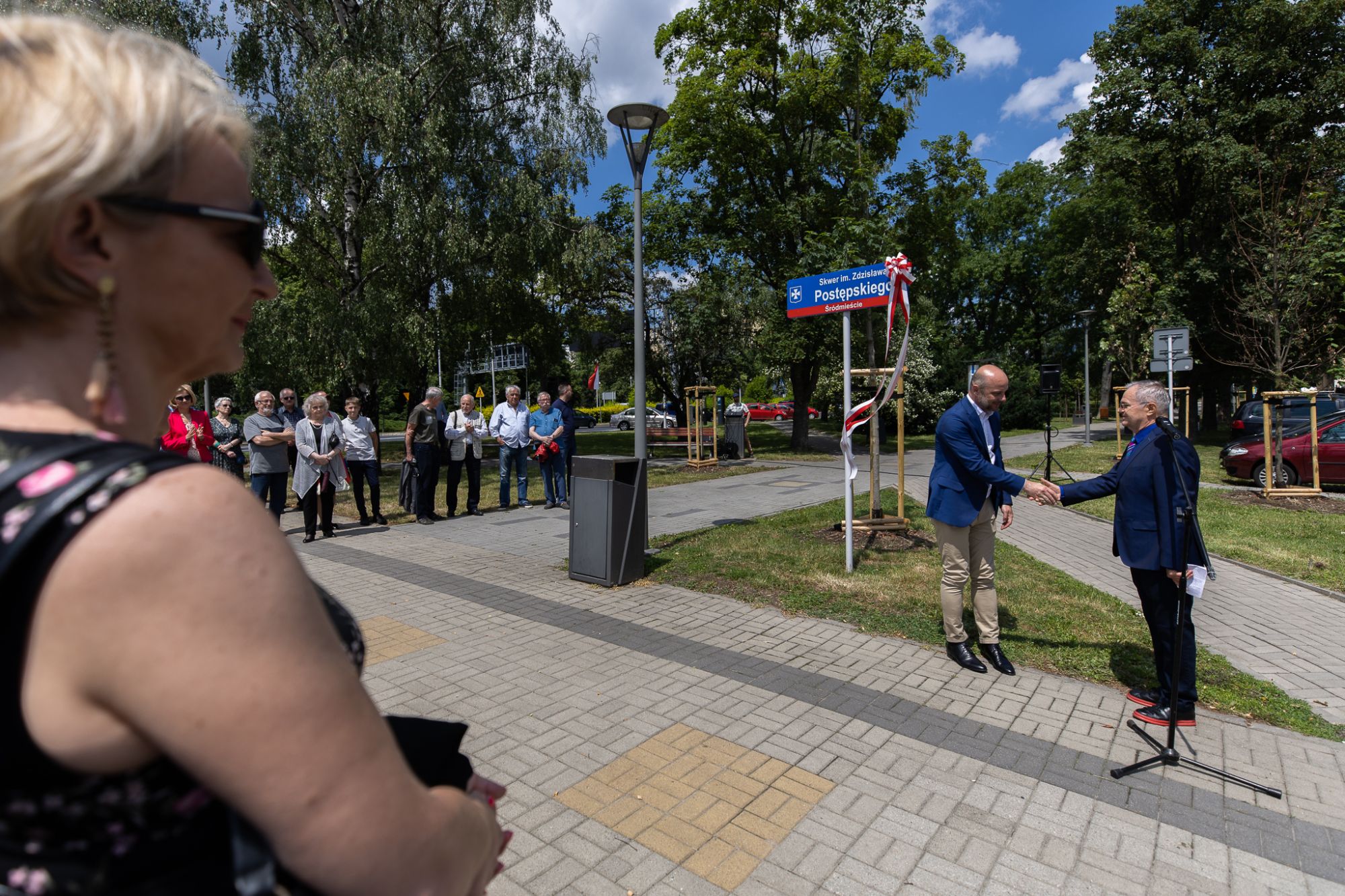 Zdjęcie wydarzenia Skwer w centrum Rzeszowa dostał imię Zdzisława Postępskiego. fot. Grzegorz Bukała UM Rzeszowa
