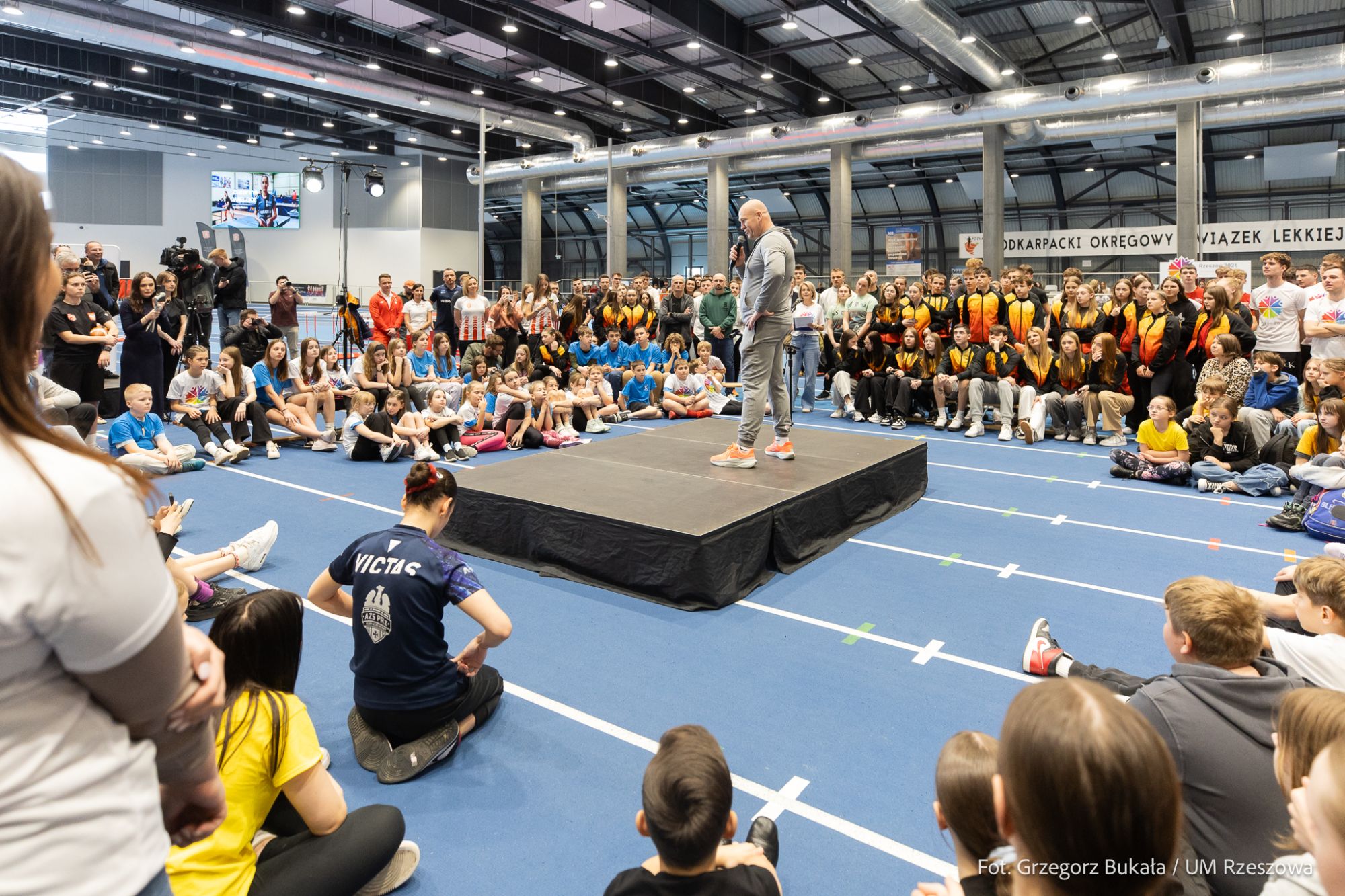 zdjęcie z konferencji prasowej dotyczącej kandydatury Rzeszowa do tytułu Europejskiej Stolicy Sportu, fot. Grzegorz Bukała, Urząd Miasta Rzeszowa