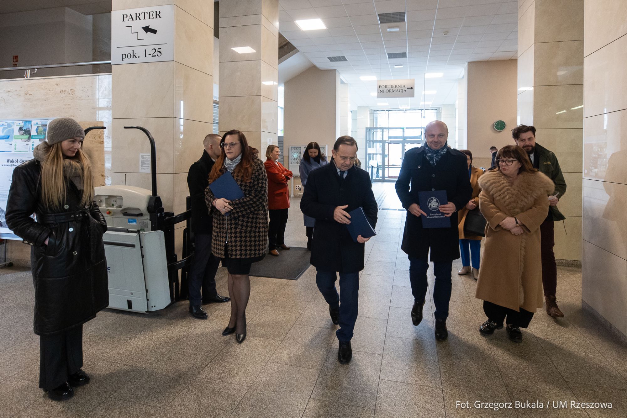 zdjęcie z konferencji prasowej dotyczącej projektu "Biblioteka NOWA", fot. Grzegorz Bukała, Urząd Miasta Rzeszowa