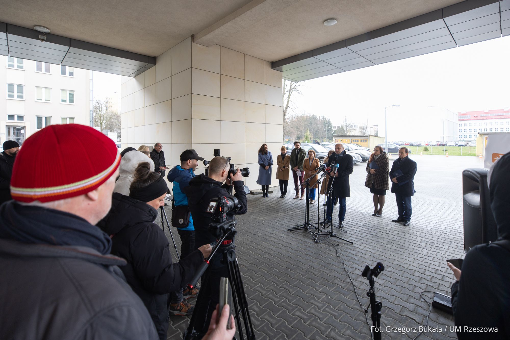 zdjęcie z konferencji prasowej dotyczącej projektu "Biblioteka NOWA", fot. Grzegorz Bukała, Urząd Miasta Rzeszowa