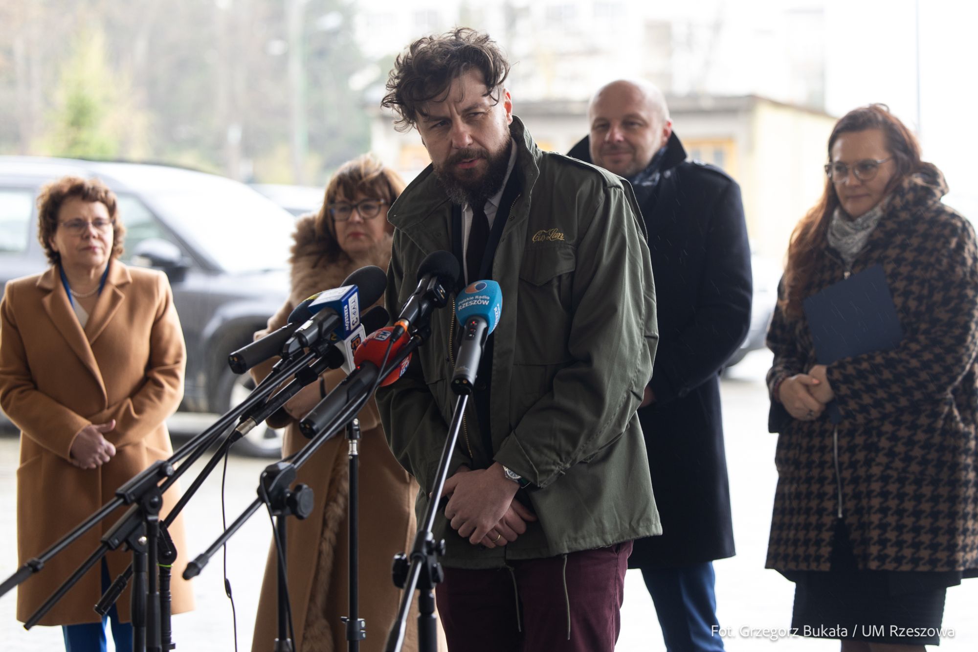 zdjęcie z konferencji prasowej dotyczącej projektu "Biblioteka NOWA", fot. Grzegorz Bukała, Urząd Miasta Rzeszowa