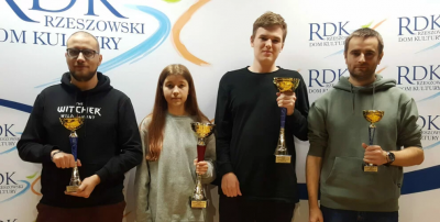 Laureaci zawodów o tytuł Mistrza Rzeszowa w Szachach | fot. RDK
