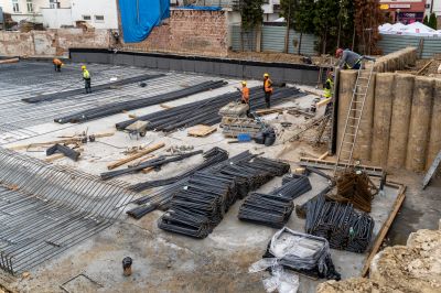 Zdjęcie ilustrujące z budowy nowej hali przy I LO | fot. Adam Lampart, Urząd Miasta Rzeszowa