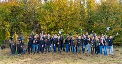 1000 drzew zostało nasadzonych przy ul. Krogulskiego w Rzeszowie | fot. Adam Lampart/UM Rzesz&oacute;w