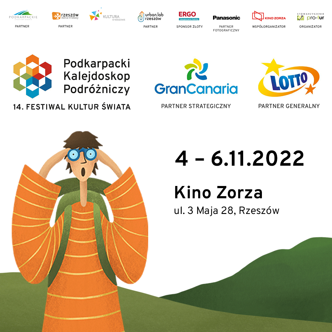 Grafika promująca wydarzenie pn.  14. Podkarpacki Kalejdoskop Podr&oacute;żniczy