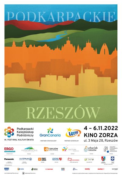 Plakat promujący wydarzenie pn. 14. Podkarpacki Kalejdoskop Podr&oacute;żniczy