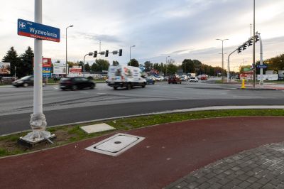 Zdjęcie ilustrujące inwestycję na przebudowanym skrzyżowaniu | Fot. Grzegorz Bukała/Urząd Miasta Rzeszowa