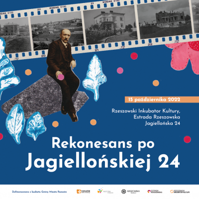 Grafika promująca wydarzenie pn. Rekonesans po Jagiellońskiej 24