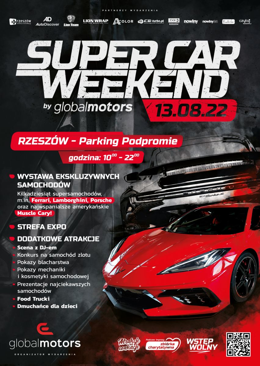grafika promująca SUPERCAR WEEKEND