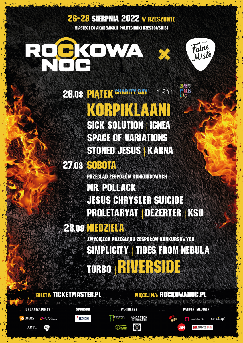 17. edycja Rockowej Nocy - plakat wydarzenia