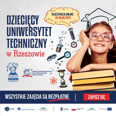 Grafika promująca wydarzenie |  Dziecięcy Uniwersytet Techniczny w Rzeszowie
