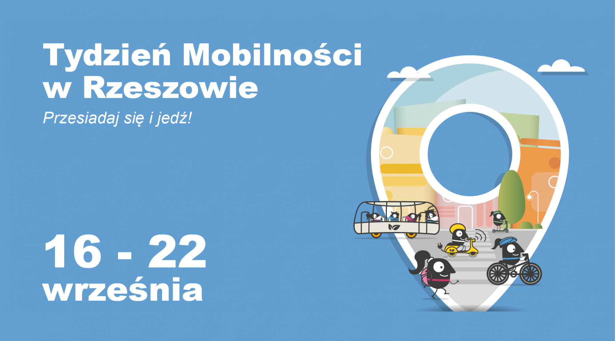 Grafika promująca wydarzenia | Europejski Tydzień Mobilności