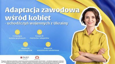 Grafika promująca program | Adaptacja zawodowa i wspieranie postaw przedsiębiorczości wśród kobiet