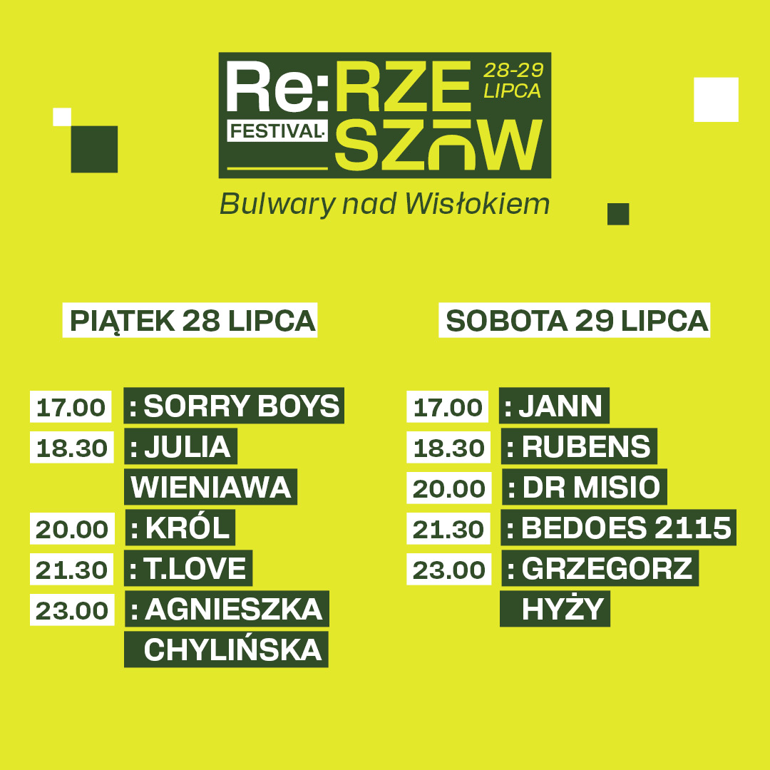 RE: RZESZÓW FESTIVAL - line-up godzinowy wydarzenia