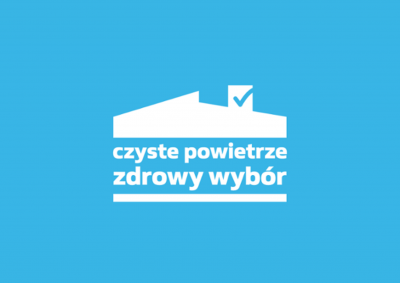 Logo projektu Czyste powietrze - zdrowy wyb&oacute;r