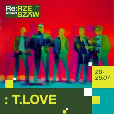 Grafika promująca Re Festival w Rzeszowie - zespół T.Love