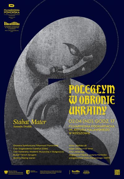 plakat promujący koncert "Poległym w obronie Ukrainy"