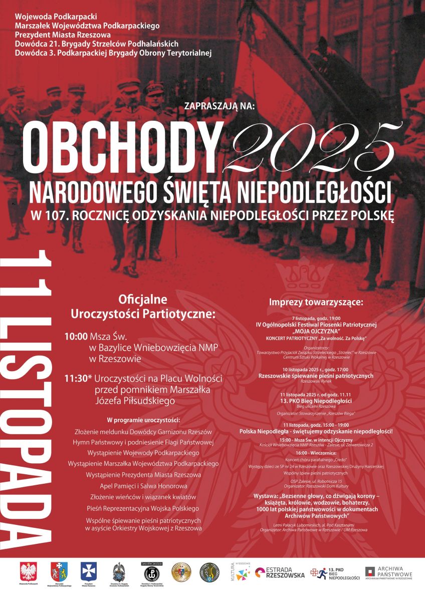 Obchody Narodowego Święta Niepodległości - plakat wydarzenia