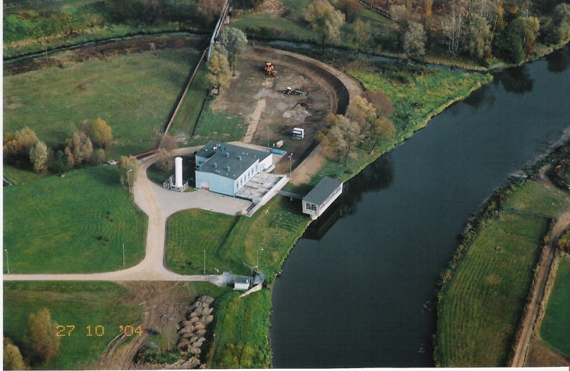 Zakład Uzdatniania Wody Pitnej przed modernizacją - widok z &bdquo;lotu ptaka&rdquo;