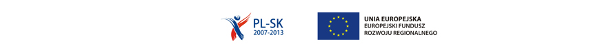 Znak Programu Wsp&oacute;łpracy Transgranicznej Rzeczpospolita Polska - Republika Słowacka 2007-2013, Flaga Unia Europejska z odniesieniem do Europejskiego Funduszu Społecznego
