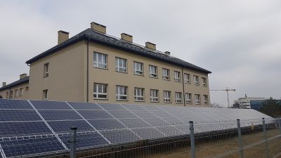Instalacja fotowoltaiczna przy budynku Domu Pomocy Społecznej przy ulicy Załęskiej w Rzeszowie