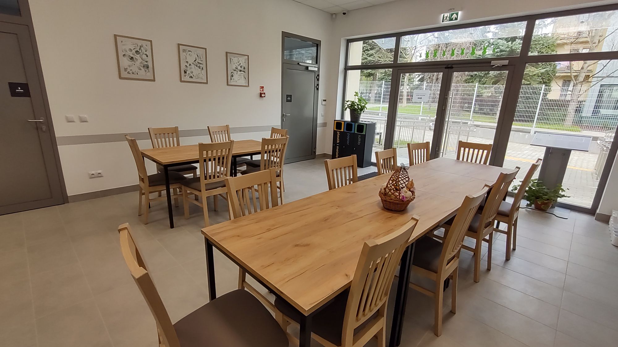 Jadalnia w Centrum opiekuńczo-mieszkalnym przy ul. Sucharskiego w Rzeszowie