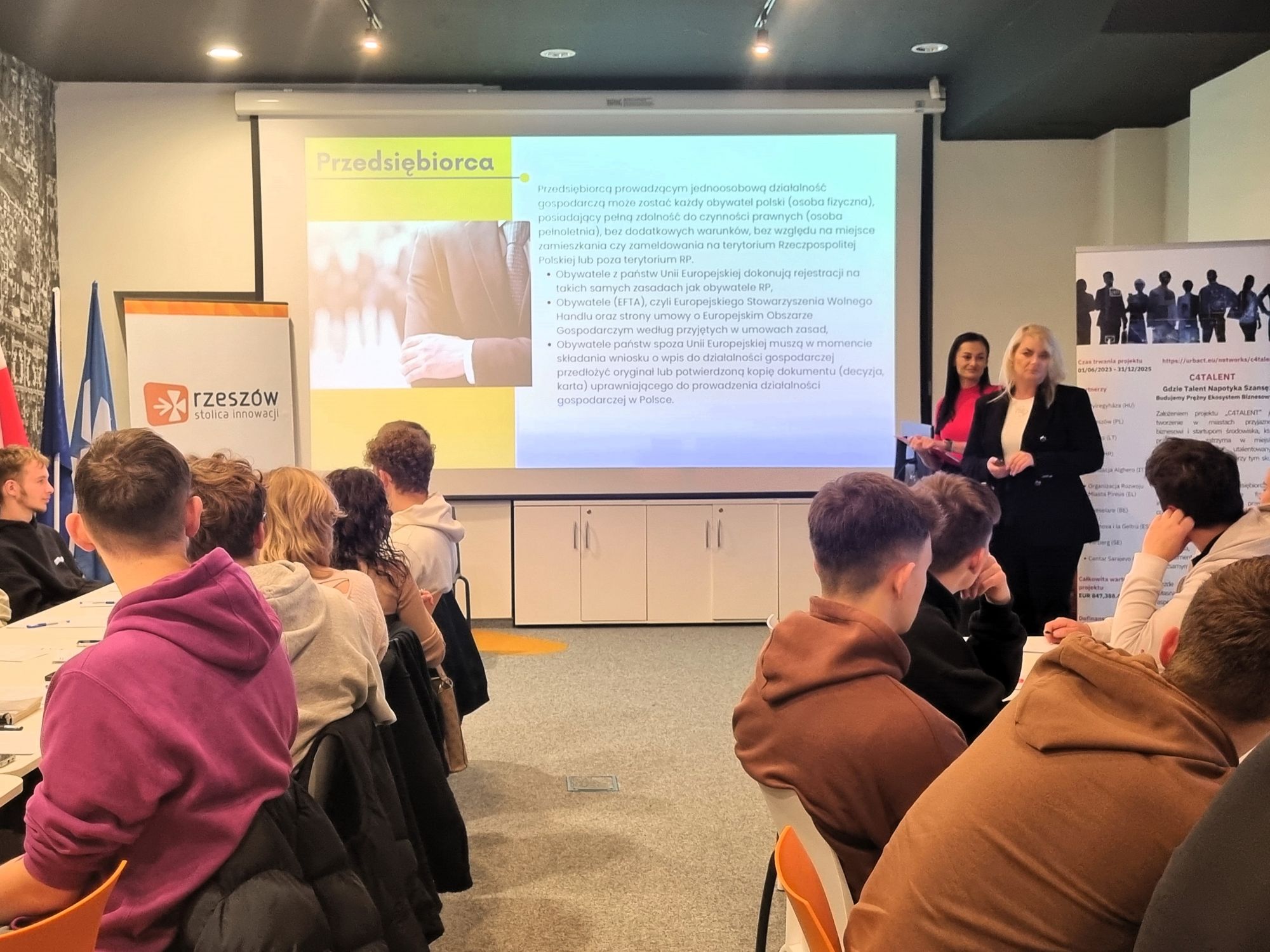 Uczestnicy wydarzenia realizowanego w ramach projektu