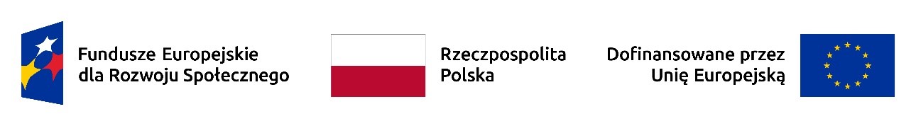 logotyp Fundusze Europejskie dla Rozwoju Społecznego
