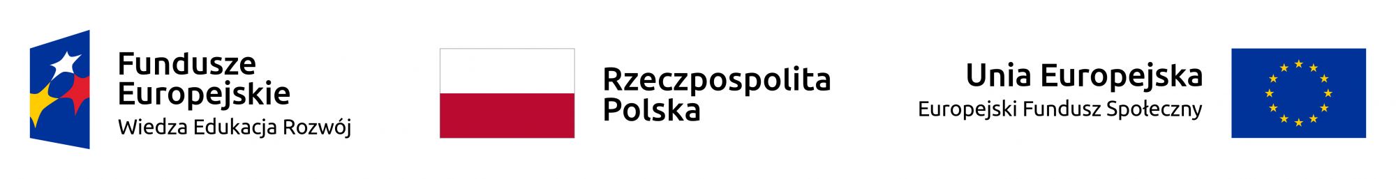 Logotyp Fundusze Europejskie PO Wiedza Edukacja Rozw&oacute;j 